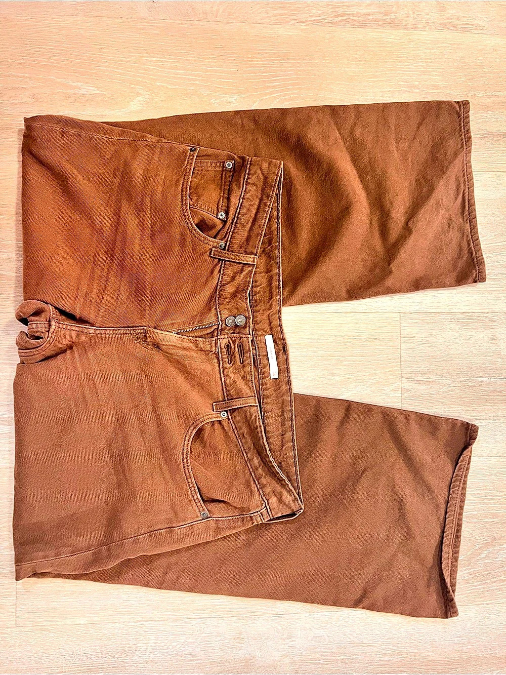 Levi's Rustic Brown Straight Leg Baggy Pants Waist 34